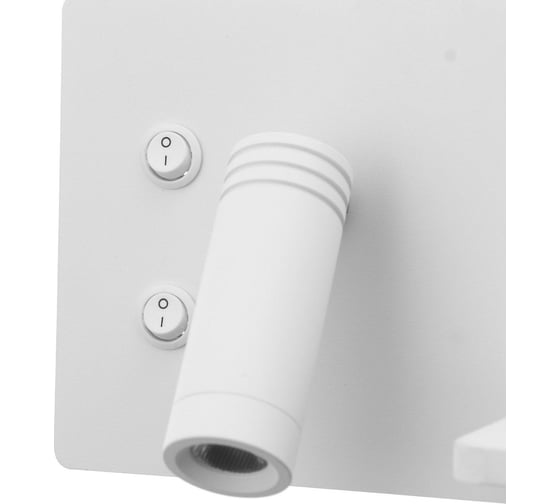 Бра с правой полочкой BayerLux 85101/2 LED 8+3Вт 4000К USB беспроводная зарядка белый 30х11х12 см 4902007