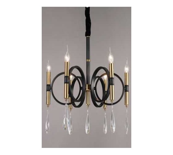 Подвесная люстра Мелодия Света PL6526-12 BK+GD 000067370 1