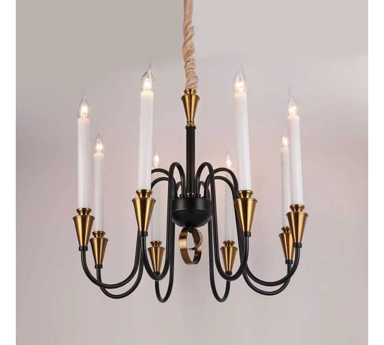 Подвесная люстра Мелодия Света PL5823-8 BK+AB 000067331 1