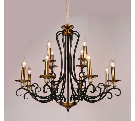 Подвесная люстра Мелодия Света PL2909-6 BK+AB 000067340 1