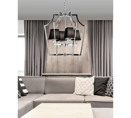 Подвесной светильник Lumina Deco Montero LDP 1249-4 CHR+BK