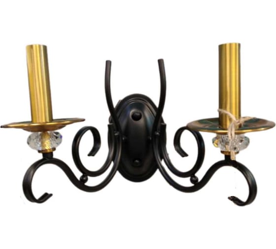 Настенный светильник Мелодия Света PL2909-2W BK+AB 000067344 1