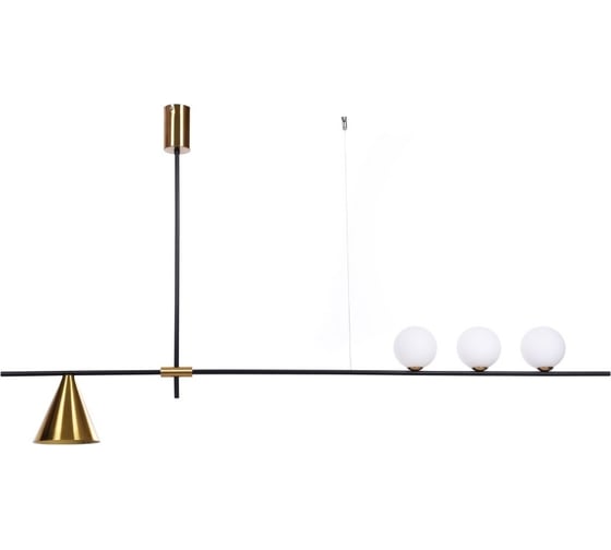 Подвесной светильник Lumina Deco Renzo LDP 6043-4 BK+MD