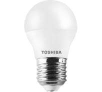 Светодиодная лампа TOSHIBA LED G45 шар 5W аналог 40Вт/470Лм нейтральный свет 4000K цоколь стандартный Е27 драйвер IC 01301315926A