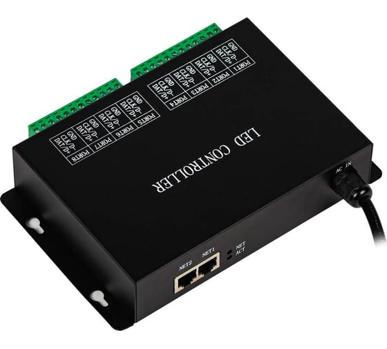 Контроллер MAKSILED 8192pix, 220В, TCP/IP ML-H801RC