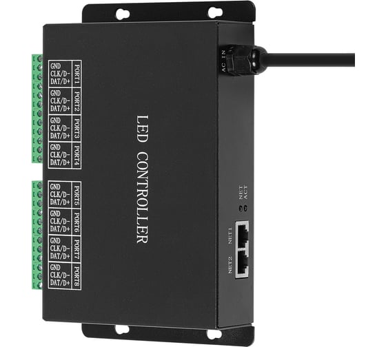 Контроллер MAKSILED 8192pix, 220В, TCP/IP ML-H801RC
