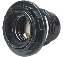 Патрон карболитовый с кольцом HLT Е27, черный (50шт./уп.), стикер на изделии 085-10-010