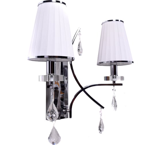 Настенный светильник бра Lumina Deco Glamour LDW 66247-2 WT+CHR