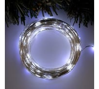 Гирлянда-нить Luazon ROSA, IP20, 20 м, Н.С. LED-200-12V, БП в комплекте, фиксинг, белый 5198369