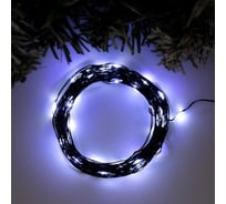 Гирлянда-нить Luazon ROSA, IP20, 10 м, Н.Ч. LED-100-12V, БП в комплекте, фиксинг, белый 5198366