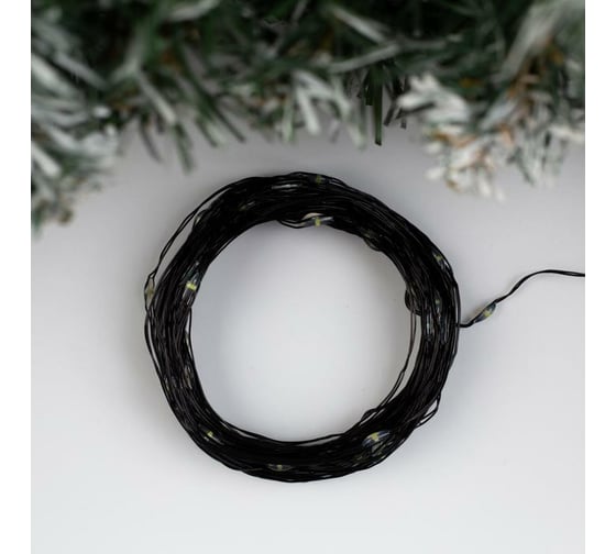 Гирлянда-нить Luazon ROSA, IP20, 10 м, Н.Ч. LED-100-12V, БП в комплекте, фиксинг, белый 5198366