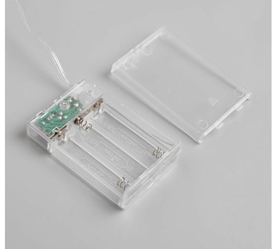 Гирлянда-нить Luazon ROSA, IP20, 5 м, Н.М. LED-50-4.5V, 3хАА, 2 режима, теплый белый 5198319