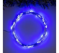 Гирлянда-нить Luazon ROSA, IP20, 5 м, Н.С. LED-50-4.5V, 3хАА, 2 режима, синий 5198307