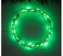 Гирлянда-нить Luazon ROSA, IP20, 5 м, Н.С. LED-50-4.5V, 3хАА, 2 режима, зеленый 5198310