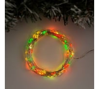 Гирлянда-нить Luazon ROSA, IP20, 5 м, Н.С. LED-100-4.5V, 3хАА, 2 режима, мультиколор 5198331