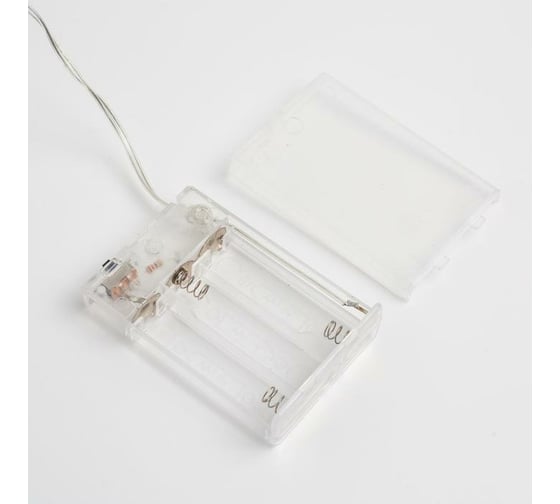 Гирлянда-нить Luazon ROSA, IP20, 5 м, Н.С. LED-100-4.5V, 3хАА, 2 режима, мультиколор 5198331