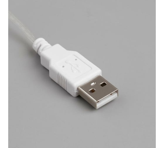 Гирлянда-нить Luazon ROSA, IP20, 5 м, Н.М. LED-50-5V, USB, фиксинг, теплый белый 5198345