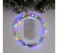 Гирлянда-нить Luazon ROSA, IP20, 5 м, Н.С. LED-50-6V, 2хCR2032, фиксинг, мультиколор 2433900