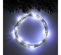 Гирлянда-нить Luazon ROSA, IP20, 2 м, Н.С. LED-20-5V, USB, фиксинг, белый 5198336