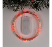 Гирлянда-нить Luazon ROSA, IP20, 5 м, Н.С. LED-50-6V, 2хCR2032, фиксинг, красный 2433896