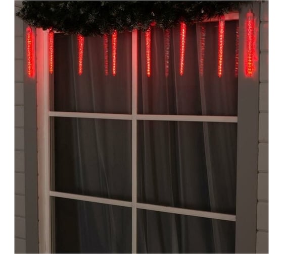 Рифленые сосульки Luazon SPEC УМС-2W LED-192-12V, 8 шт, красный 5248347