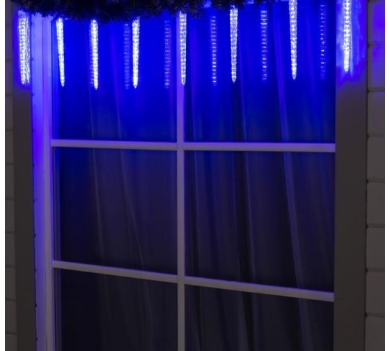 Рифленые сосульки Luazon SPEC УМС-2W LED-192-12V, 8 шт, синий 5248343 1