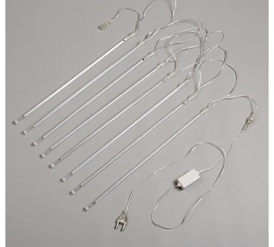 Гирлянда с насадками Luazon Сосульки 3 м, УМС, 45 см, LED-36-220V, мульти 4588013