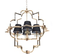 Подвесная люстра Lumina Deco Baltimore LDP 8020-4 GD+BK