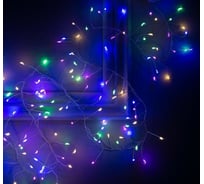 Гирлянда-нить Luazon ROSA Мишура, IP20, 2 м, Н.С. LED-200-12V, БП в комплекте, фиксинг, мультиколор 5198407