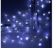 Гирлянда-нить Luazon ROSA Мишура, IP20, 5 м, Н.С. LED-200-12V, БП в комплекте, фиксинг, белый 5198393