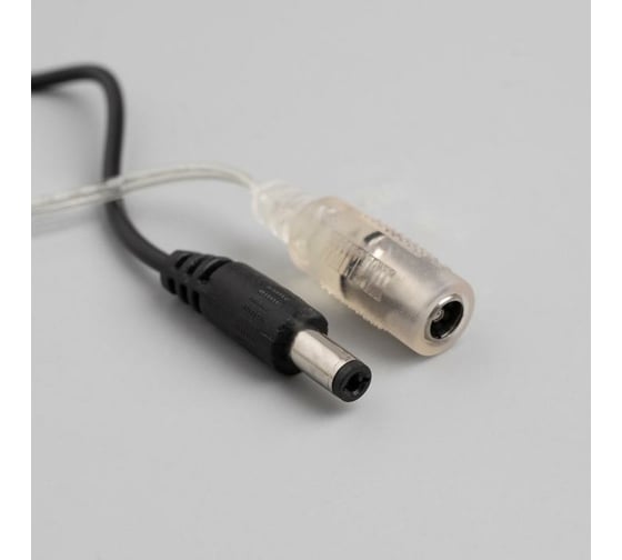 Гирлянда-нить Luazon ROSA Мишура, IP20, 5 м, Н.С. LED-100-12V, БП в комплекте, фиксинг, теплый белый 5198388