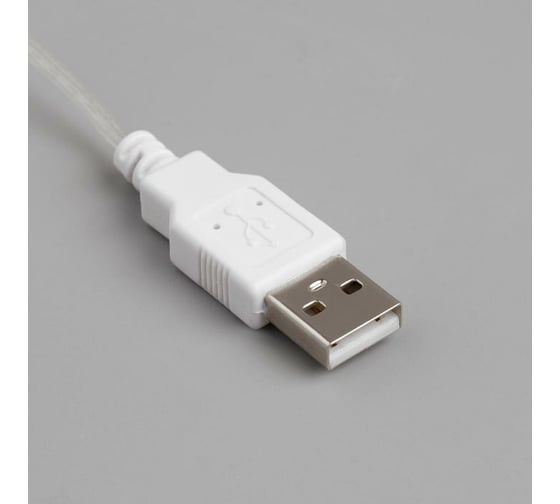 Гирлянда-нить Luazon ROSA Мишура, IP20, 5 м, Н.С. LED-100-5V, USB, фиксинг, мультиколор 5198383