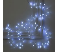 Гирлянда-нить Luazon ROSA Мишура, IP20, 1 м, Н.С. LED-100-4.5V, 3хАА, 2 режима, белый 5198399