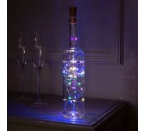Гирлянда-нить Luazon ROSA Пробка, IP20, 2 м, Н.С. LED-20-4.5V, 3хLR44, фиксинг, мультиколор 2433908