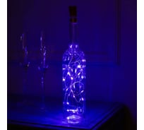 Гирлянда-нить Luazon ROSA Пробка, IP20, 2 м, Н.С. LED-20-4.5V, 3хLR44, фиксинг, фиолетовый 2433907