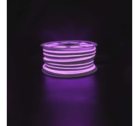 Лента светодиодная Гибкий неон General Lighting Systems, GLS-2835-120-9.6-220-NL-IP67-P 9,6Вт/м 120диод/м 220В 8мм IP67 фиолетовый катушка 50м 505313 505413