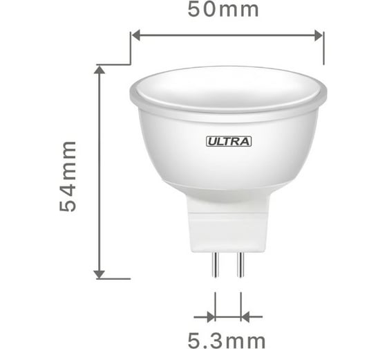 Светодиодная лампа ULTRA LED MR16 8,5W 4000K