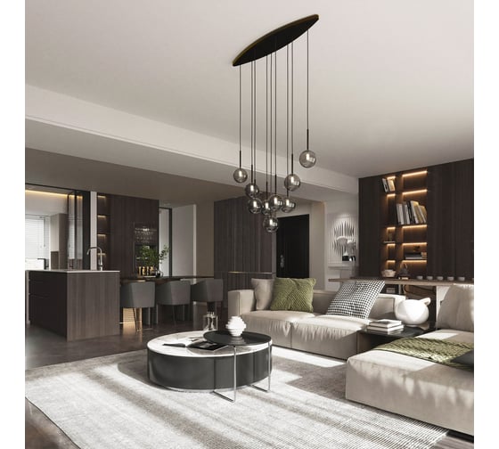 Подвесной светильник TK Lighting со стеклянными плафонами 6148 Estera a068583