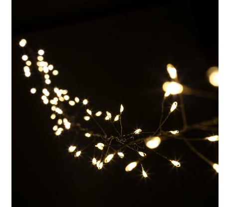 Светодиодная новогодняя гирлянда ЭРА Мишура нить, 3 м, теплый белый, 220 V ЕNIG-100M Б0051871