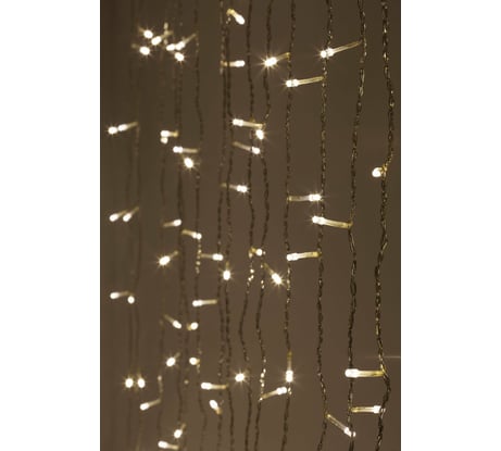 Светодиодная новогодняя гирлянда ЭРА Занавес 8 режимов, 3х2 м, теплый белый ЕNIG-320W Б0051872