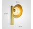 Бра IMPERIUMLOFT Luni Gold H27 302708-22 9