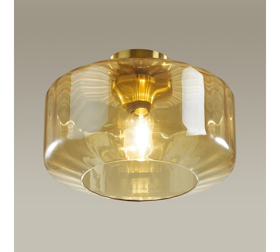 Потолочный светильник ODEON LIGHT стекло E27 1*60W BINGA 4747/1C