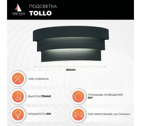 Накладной светильник Vele Luce Tollo VL8147W11