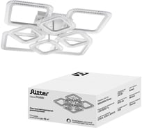 Люстра потолочная светодиодная диммируемая Ritter FIUGGI с ДУ 590x590x118мм 242Вт 2700K/4200K/6400K 46м белый 51946 5