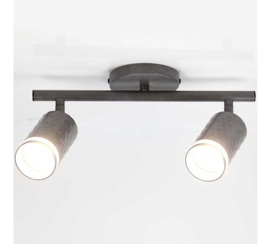 Светильник спот накладной двойной на круглом основании General Lighting Systems серия Кирпич с боковым рассеивателем WL-2GU 662085