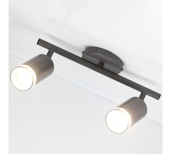 Светильник General Lighting Systems спот, двойной, на круглом основании, с боковым рассеивателем, накладной, серия Башня, GWL-2GU 662074