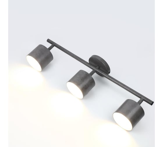Светильник General Lighting Systems спот, тройной, на круглом основании, серия Башня, GWL-3GX53-M-IP20, под 3 лампы GX53 до 50Вт 662046