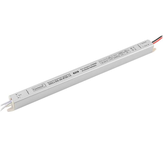 Ультратонкий светодиодный драйвер General Lighting Systems блок питания 12В скрытой установки для светодиодных лент 519131