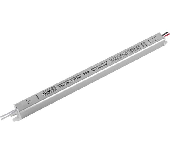 Ультратонкий светодиодный драйвер General Lighting Systems блок питания 24В скрытой установки для светодиодных лент 519136