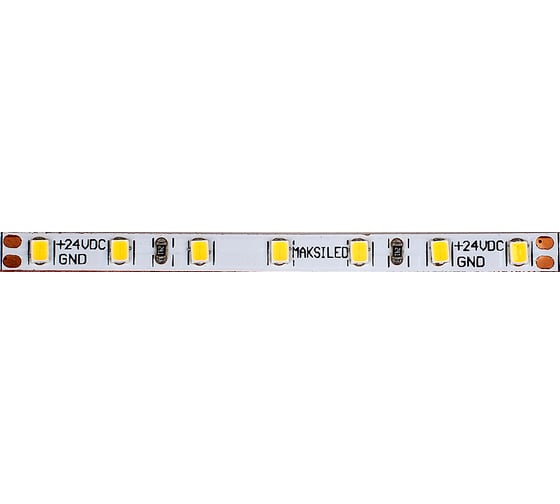 Светодиодная лента MAKSILED 24В, 6Вт/м, 140 д/м, IP20, 5м, ML-R140-2216-NW-S